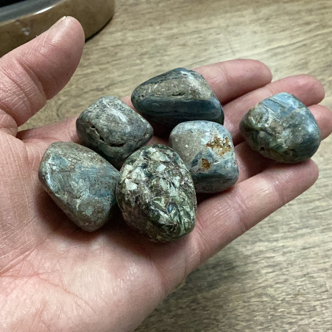 Blue/green Kyanite Tumbled