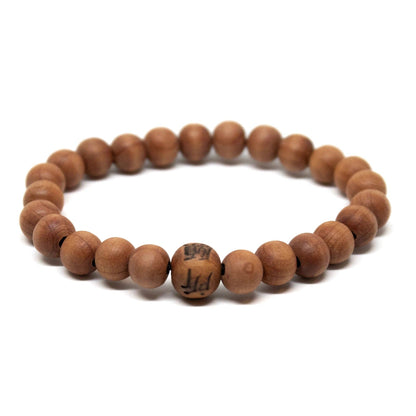 Korean Zen Plain Cedar Beaded Bracelet - Wrist Mala 8mm