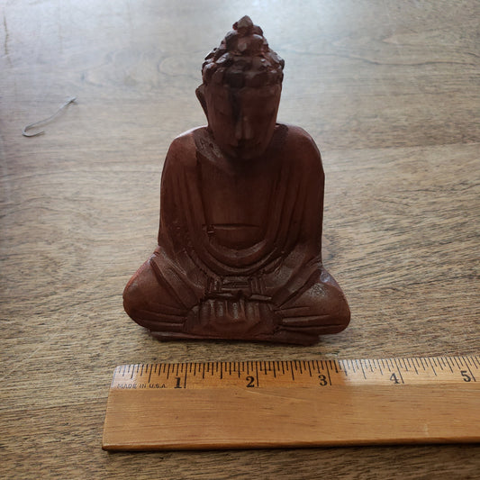 Meditating Buddha Bodhisattva Wooden Statue