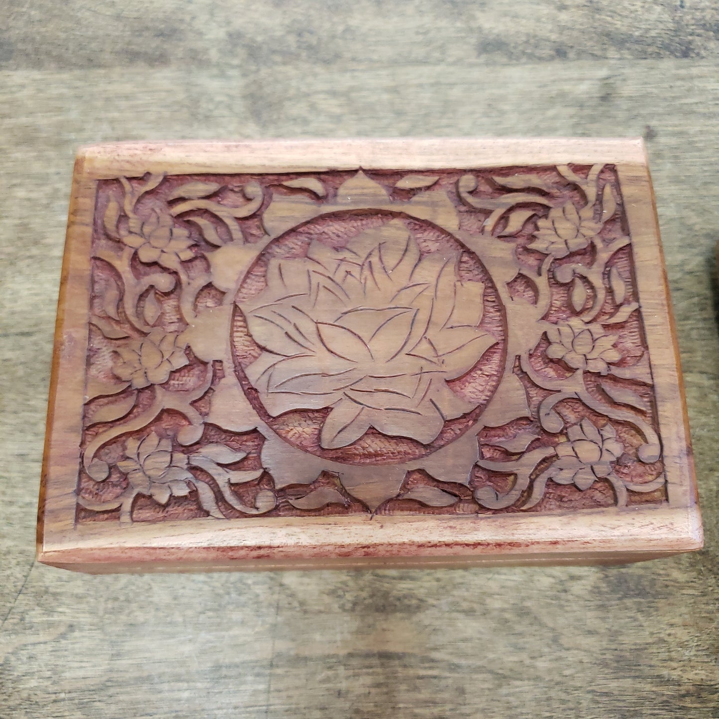 Carved Wood Box