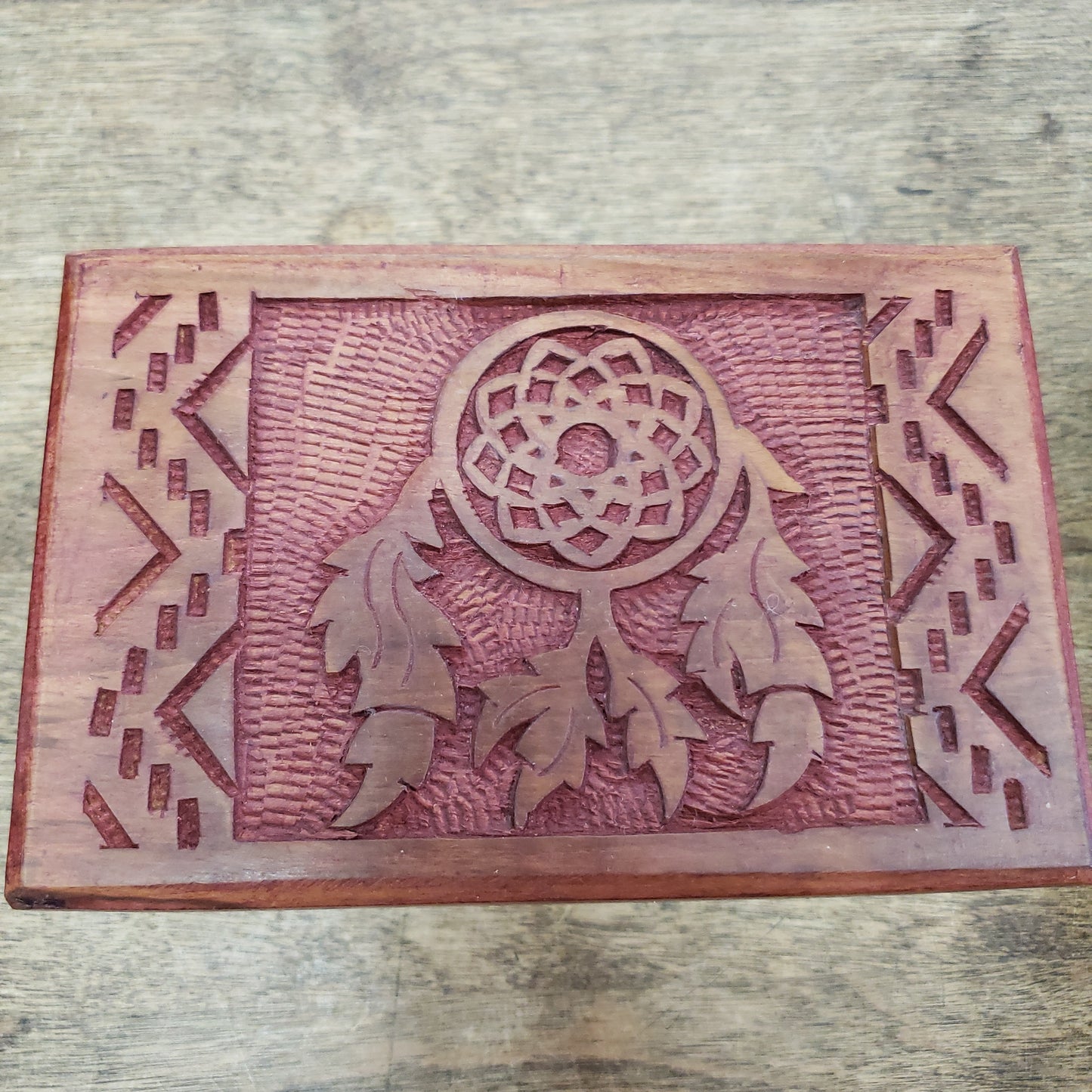 Carved Wood Box