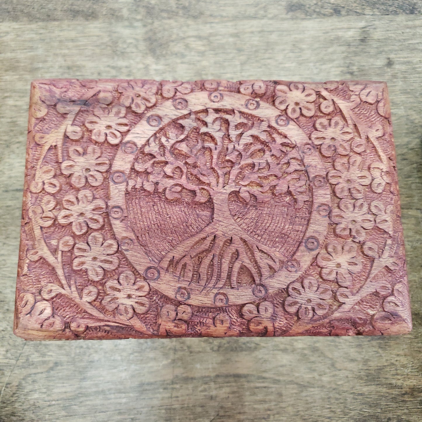 Carved Wood Box