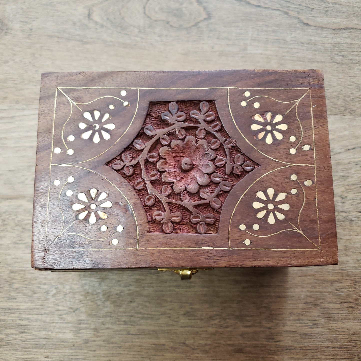 Carved Wood Box