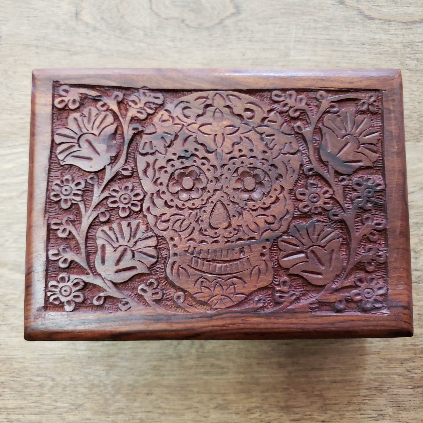 Carved Wood Box