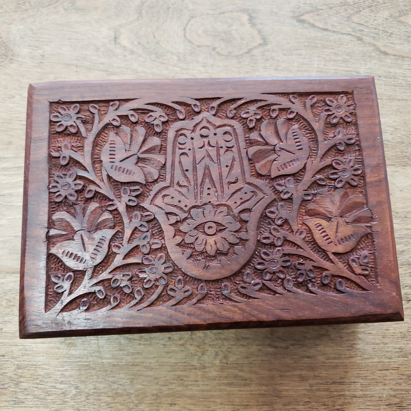 Carved Wood Box