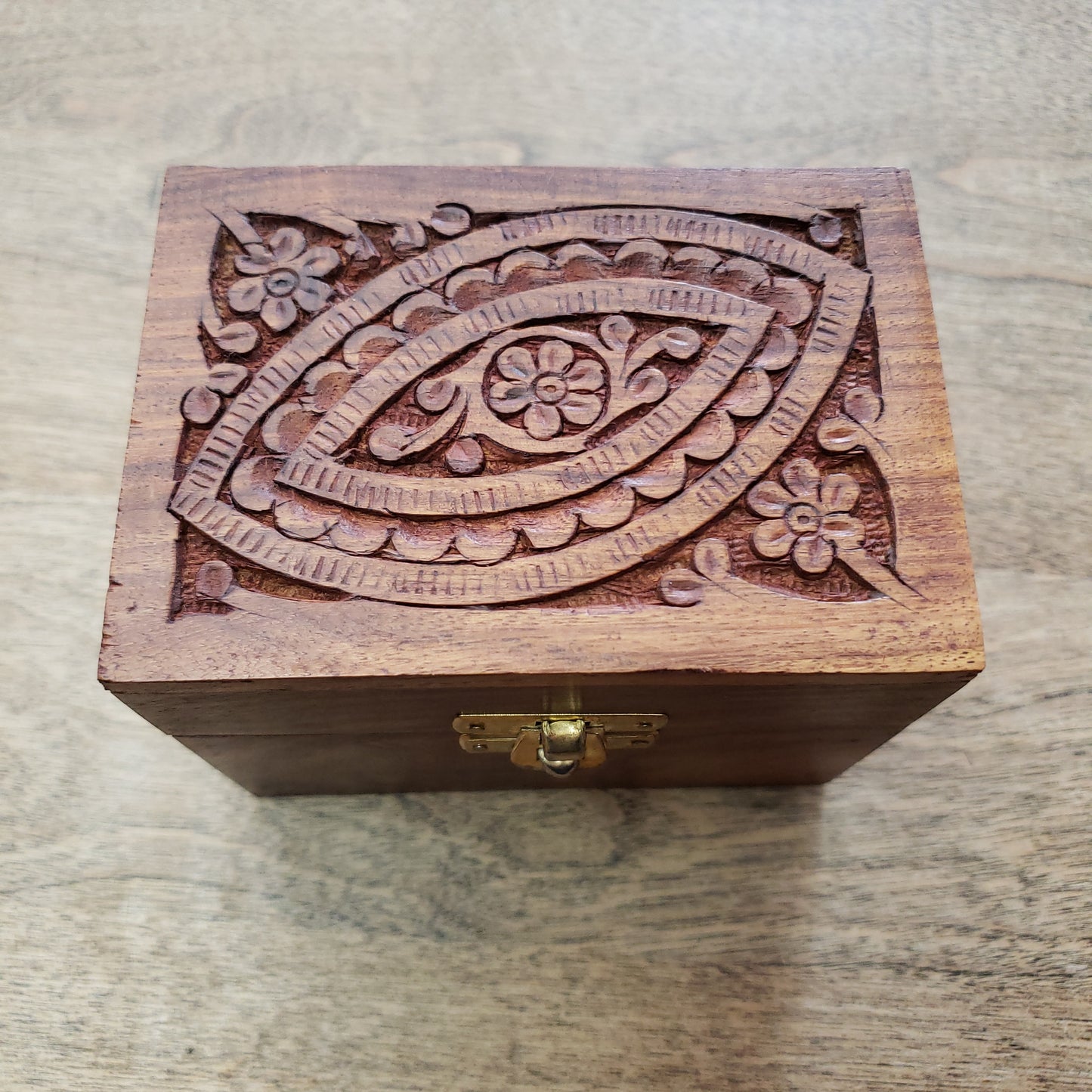 Carved Wood Box