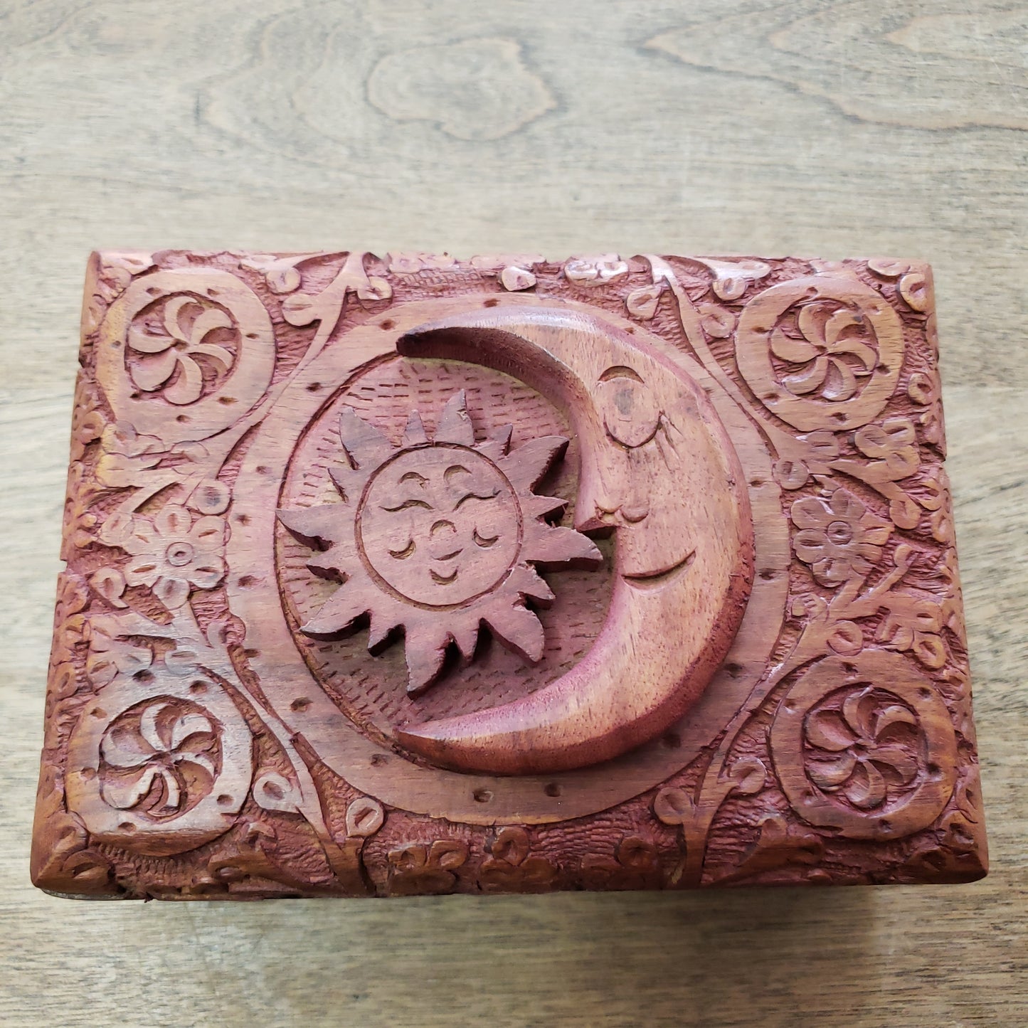 Carved Wood Box