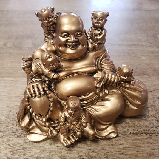 Buddha Statue with Children 4"