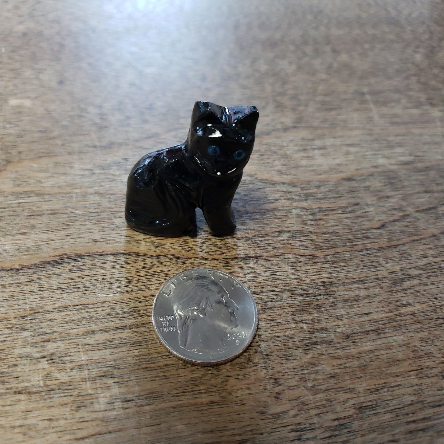 Black Gemstone Calcite or Onyx Carved Power Animal