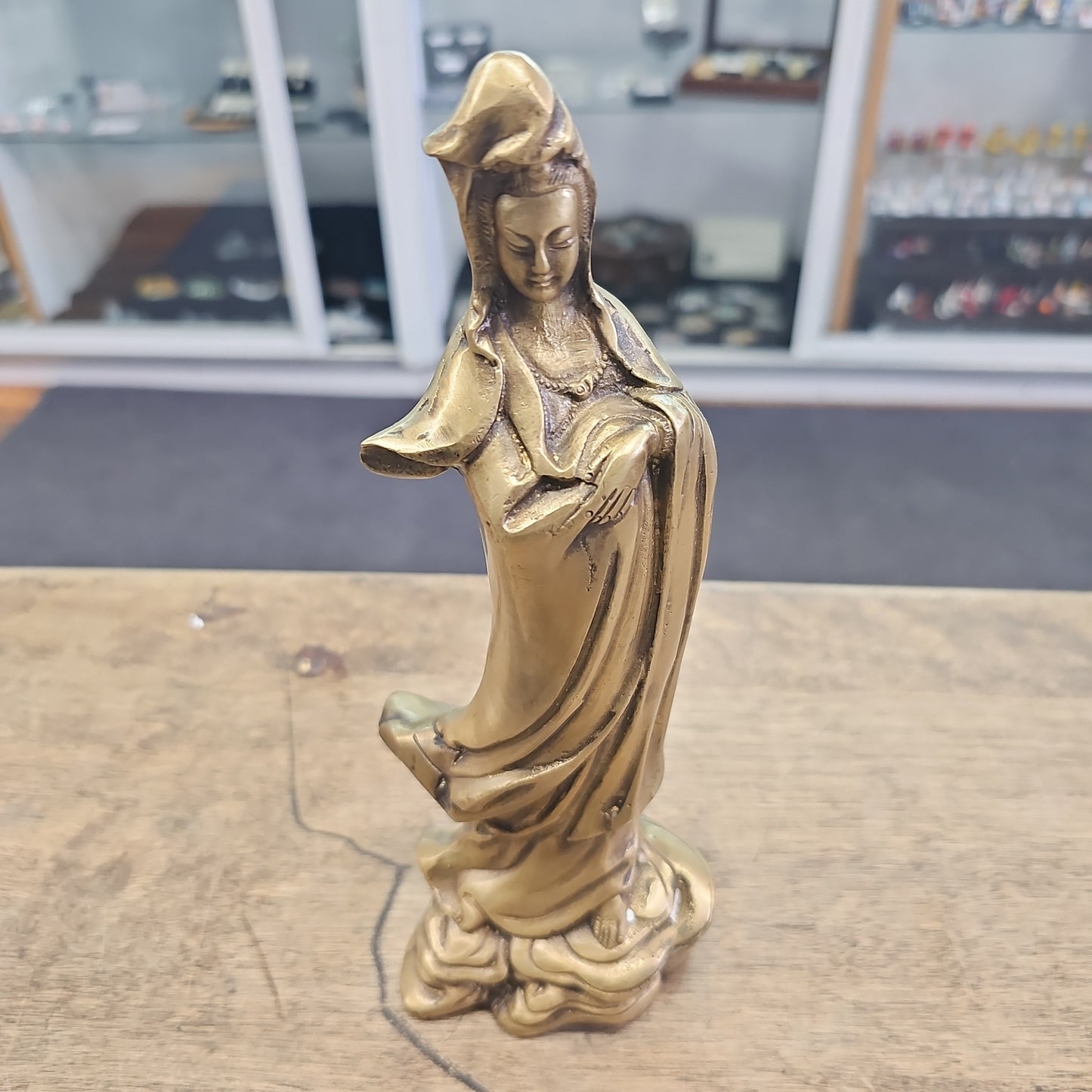 Guanyin Kwan Yin Brass Statue