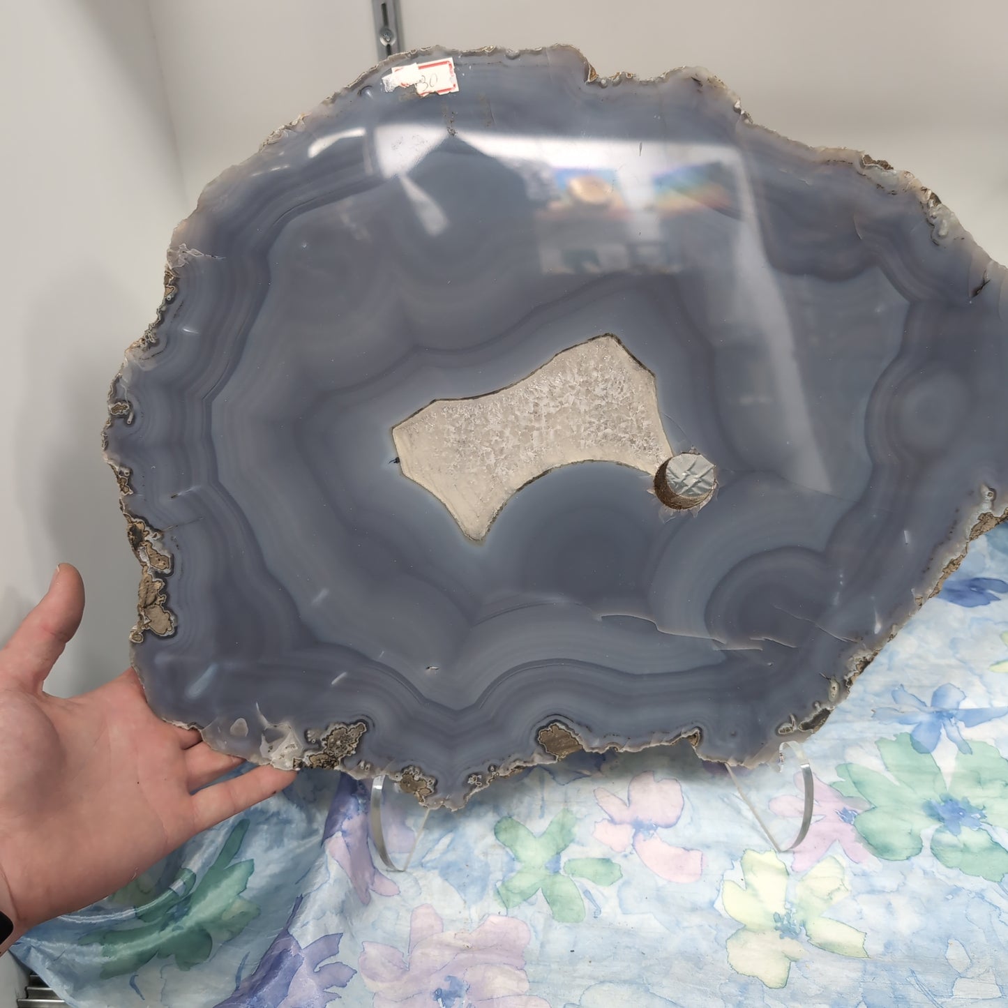 Extra Large Agate Slab and Stand