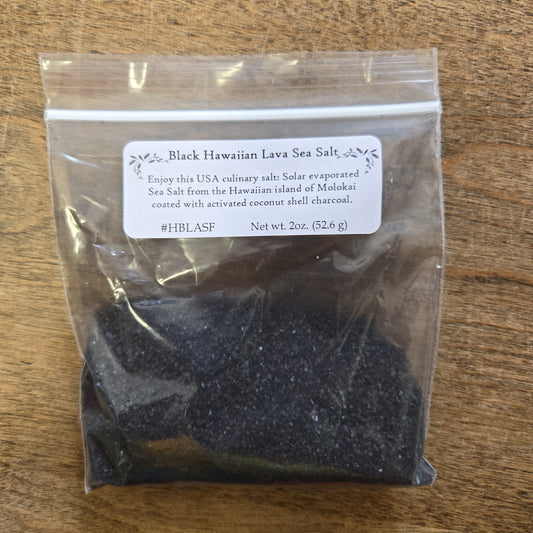 Black Hawaiian Lava Salt 2oz.