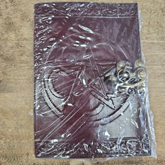 5x7 Leather Pentagram Journal w/ Latch