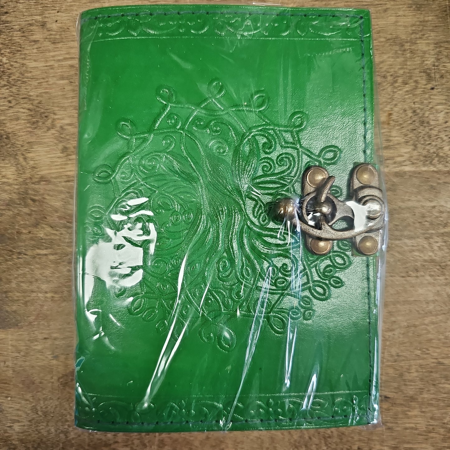 5x7 Leather Green Tree of Life Journal w/ Latch