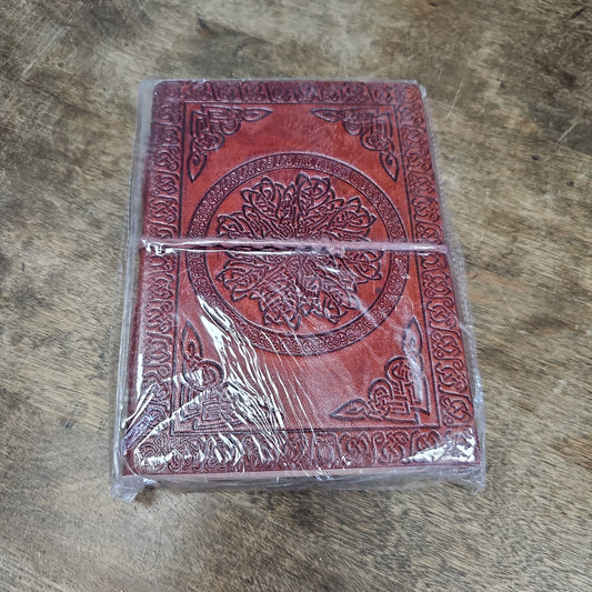 5x7 Leather Celtic Mandala Journal w/ Cord