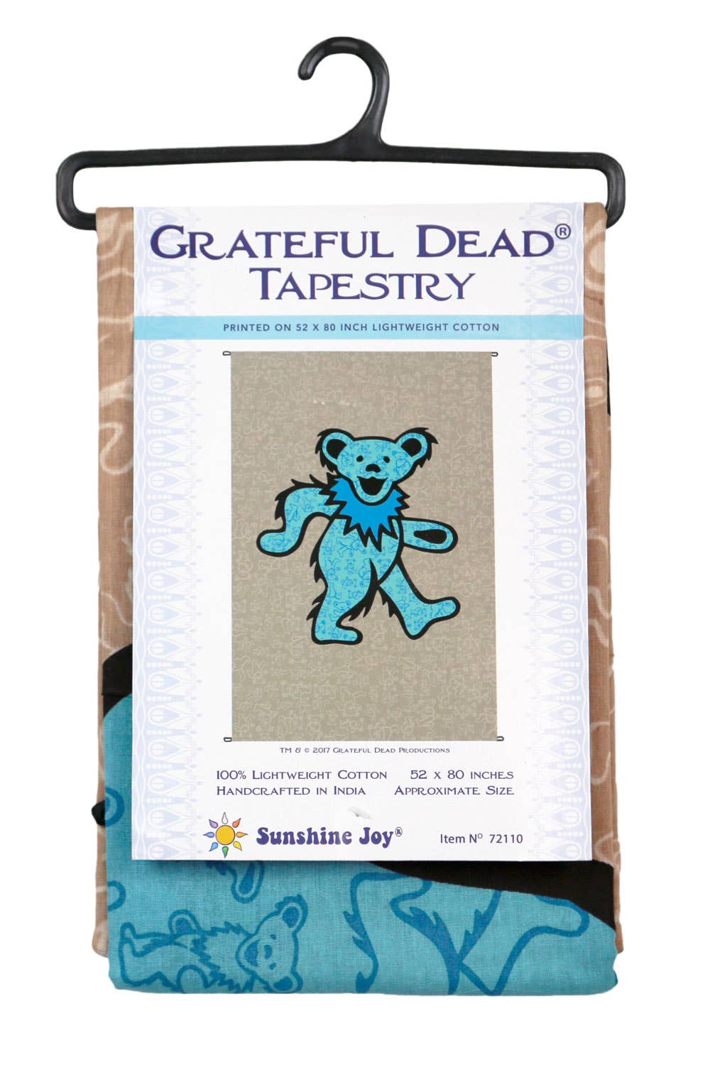 Grateful Dead Tapestry Dancing Bear 52x80" Hippie Tapestries