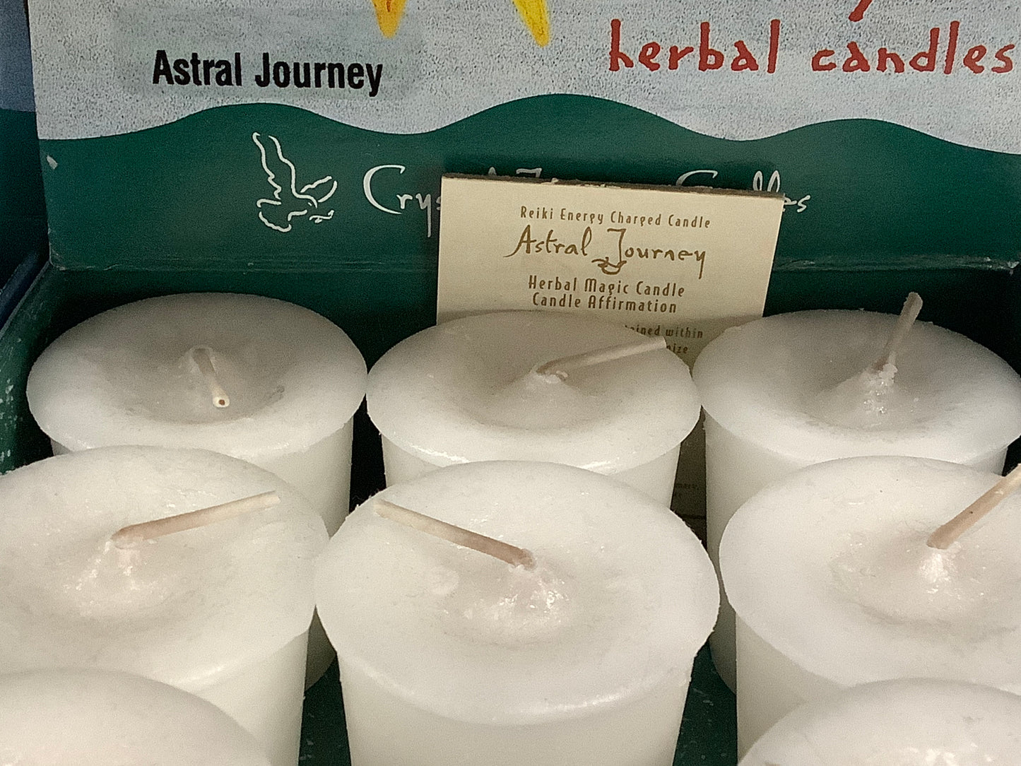 Reiki Charged Votive Candle Crystal Journey (no glass)