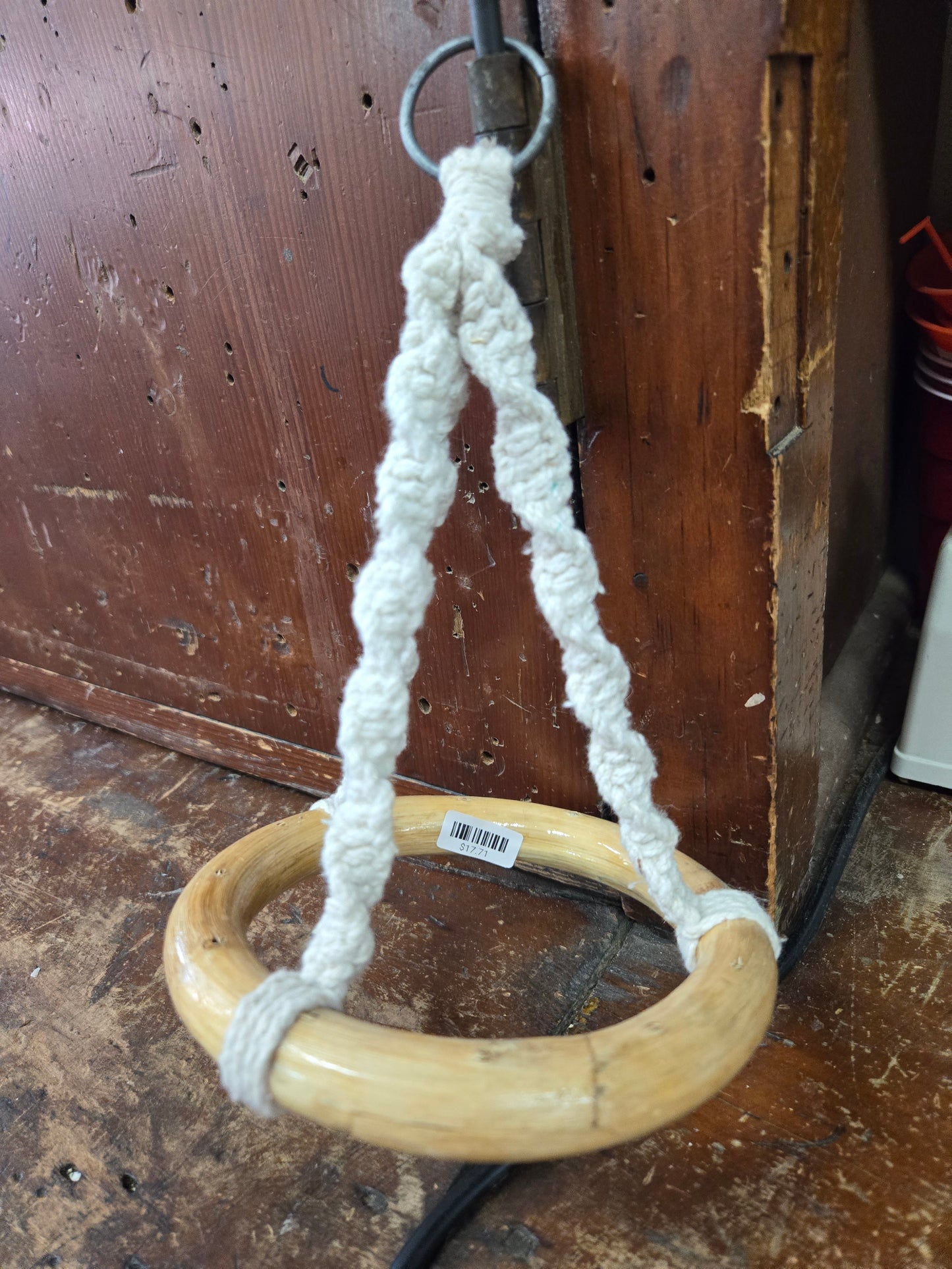 Macrame Hanger/ wooden ring