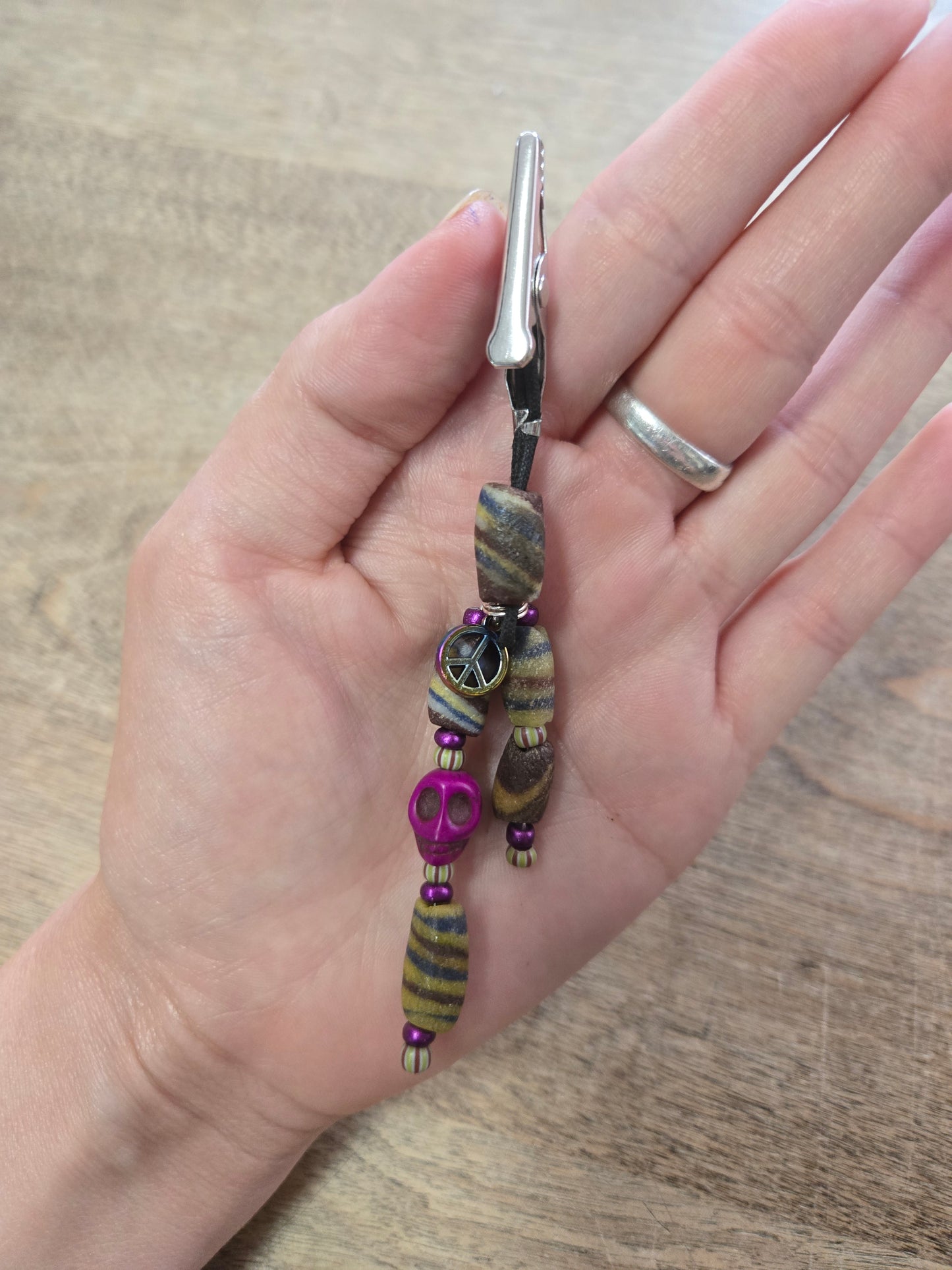 Clips with Beads by Vicki Stamm