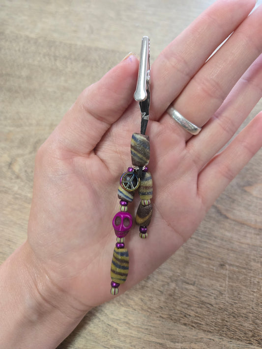 Clips with Beads by Vicki Stamm