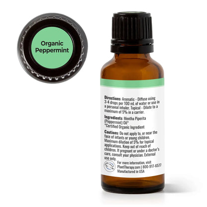 Organic Peppermint Essential Oil 30 mL