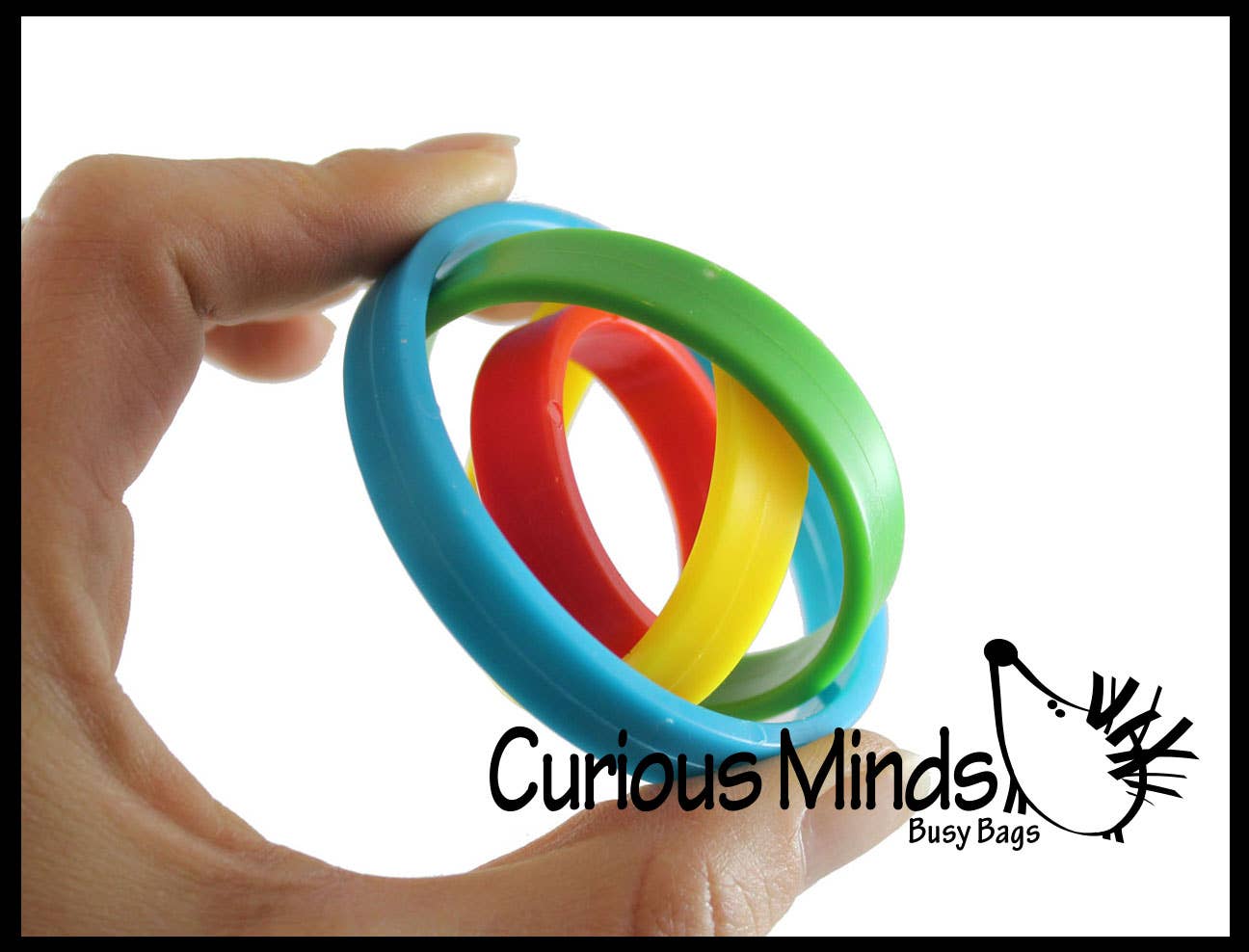 Spinning Rotating Rings Fidget Toy - Soothing Sensory Movi