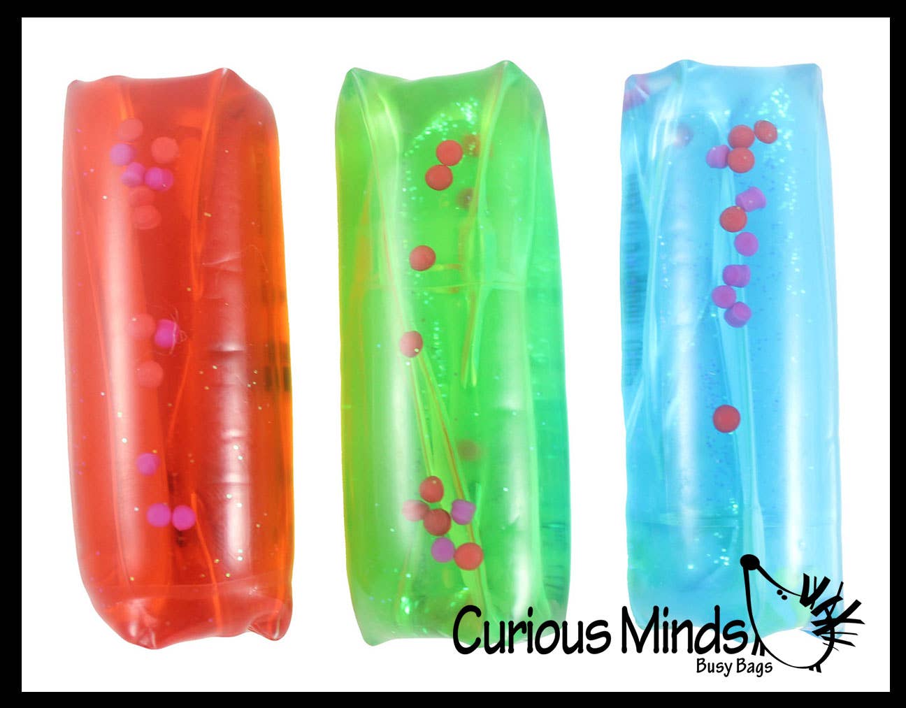 Tiny Water Filled Tube Snake Stress Toy - Squishy Wiggler