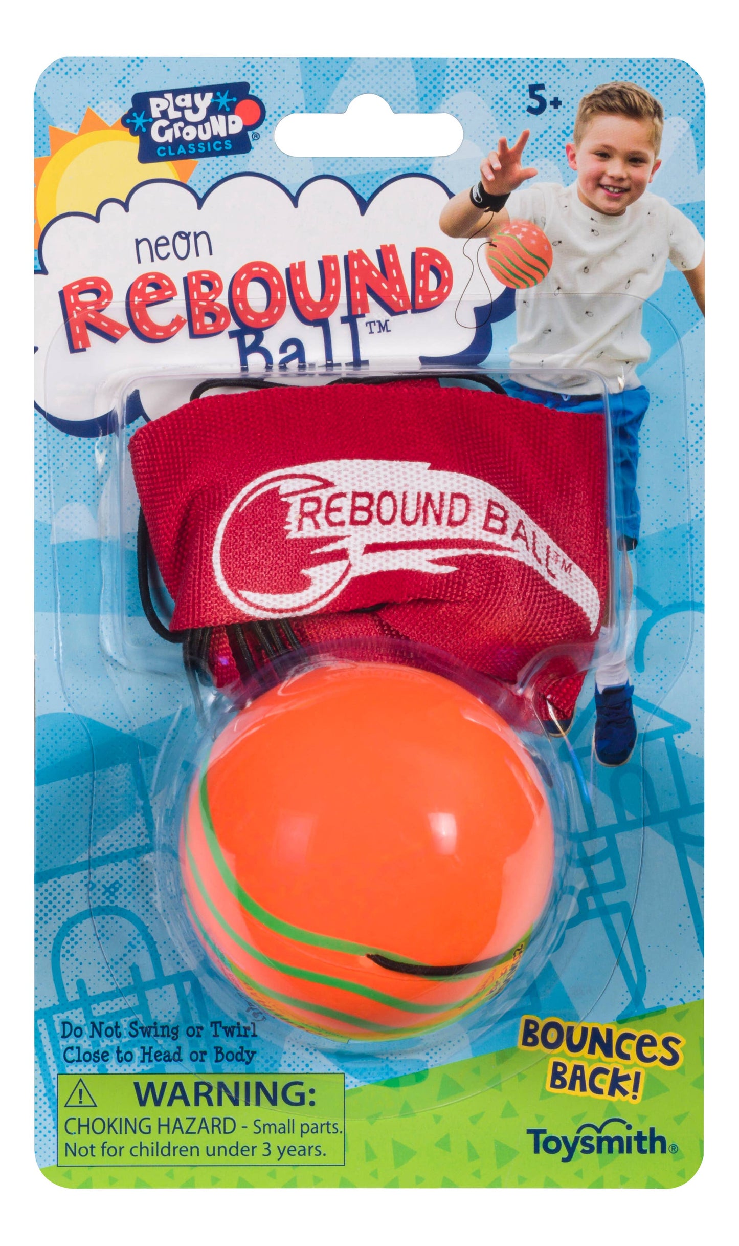 Playground Classics Neon Rebound Ball, Assorted Colors