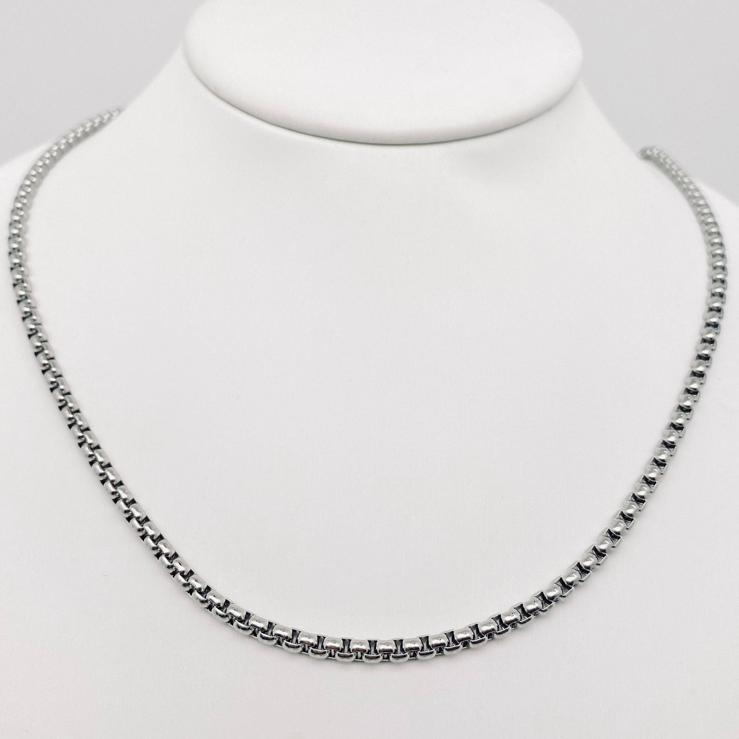 Square Chain Necklace | Stainless Steel