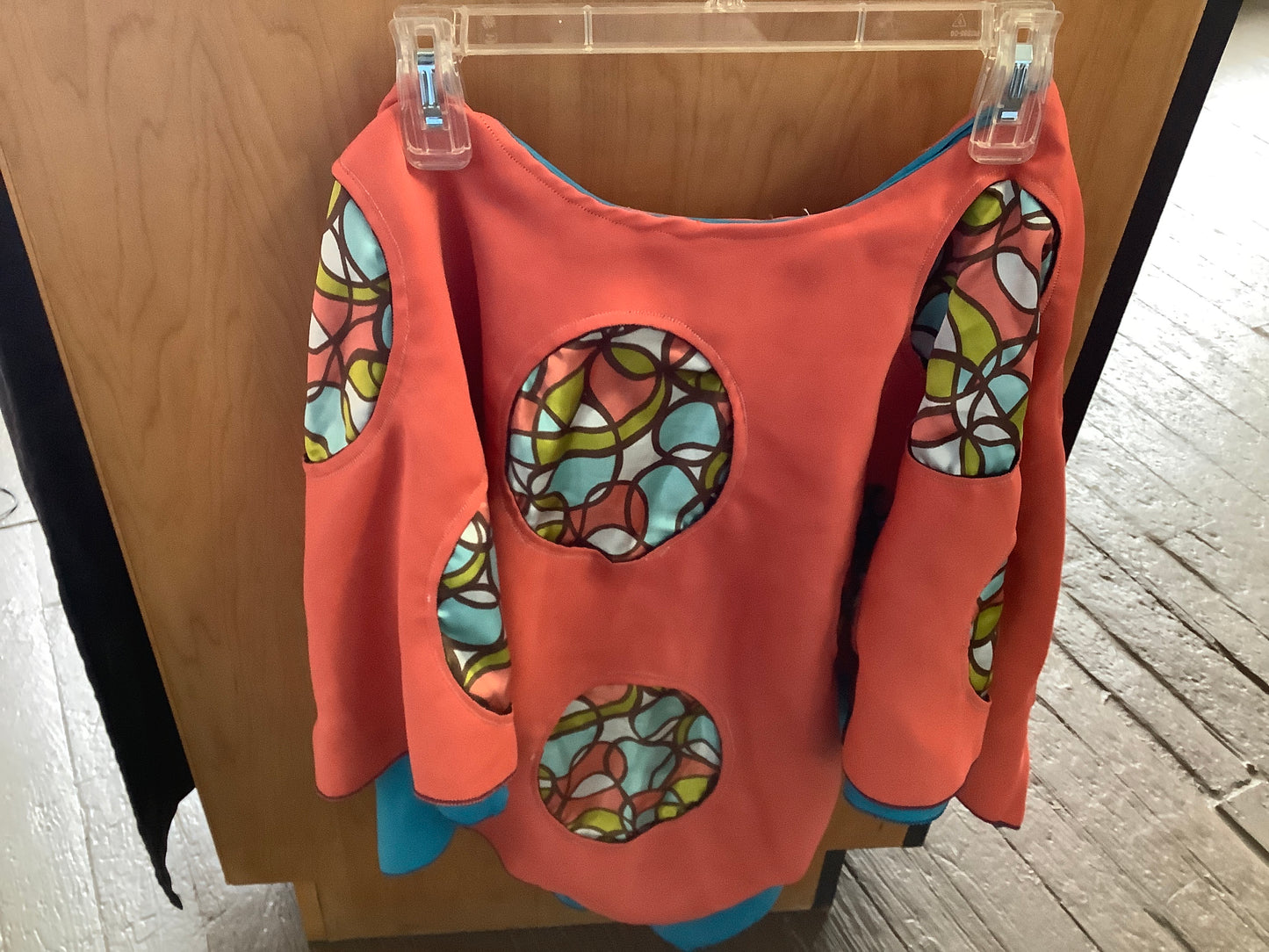 Mary Ramos colorful circle poncho