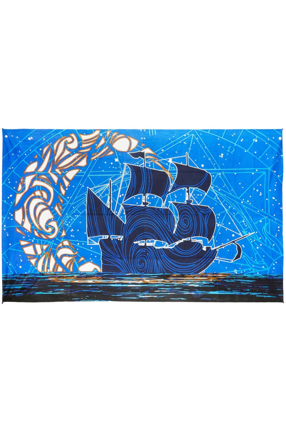 3D Glow in the Dark Tapestry Moon Ship Tapestries Wholesale