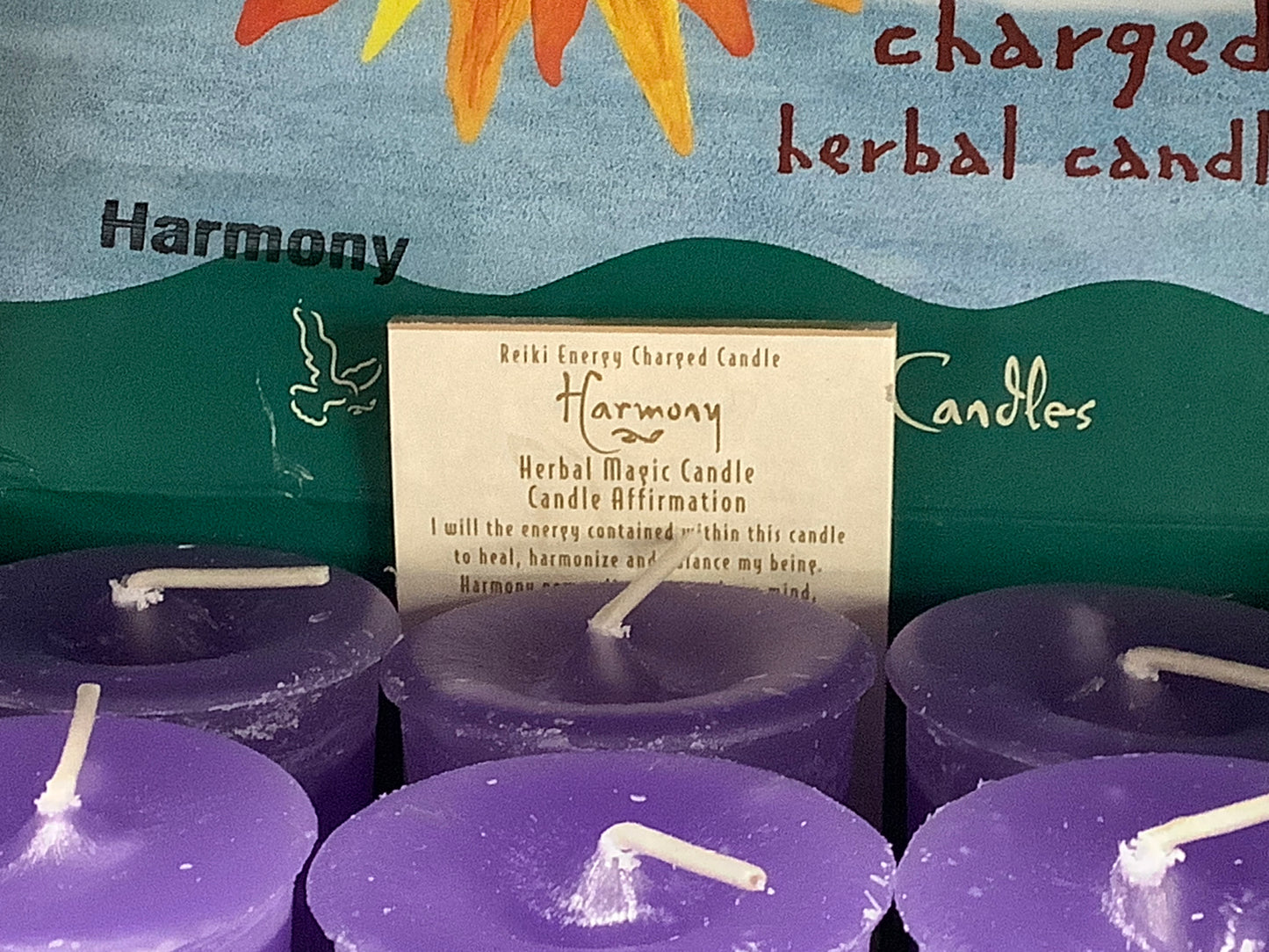 Reiki Charged Votive Candle Crystal Journey (no glass)