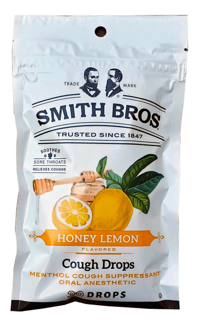 Cough Drops Honey Lemon Flavored Smith Bros