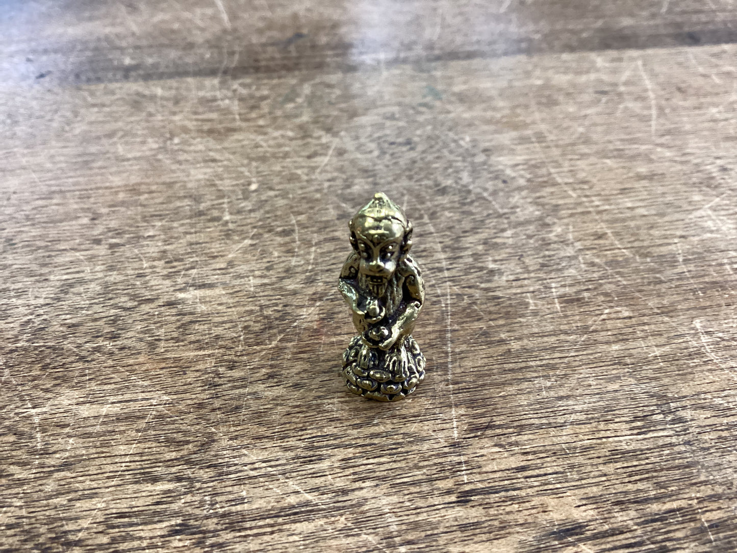 Miniature Brass Monkey Figurine