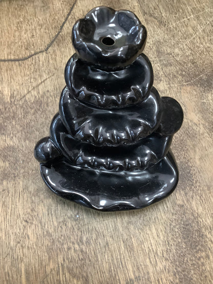 Black Backflow Incense Burner