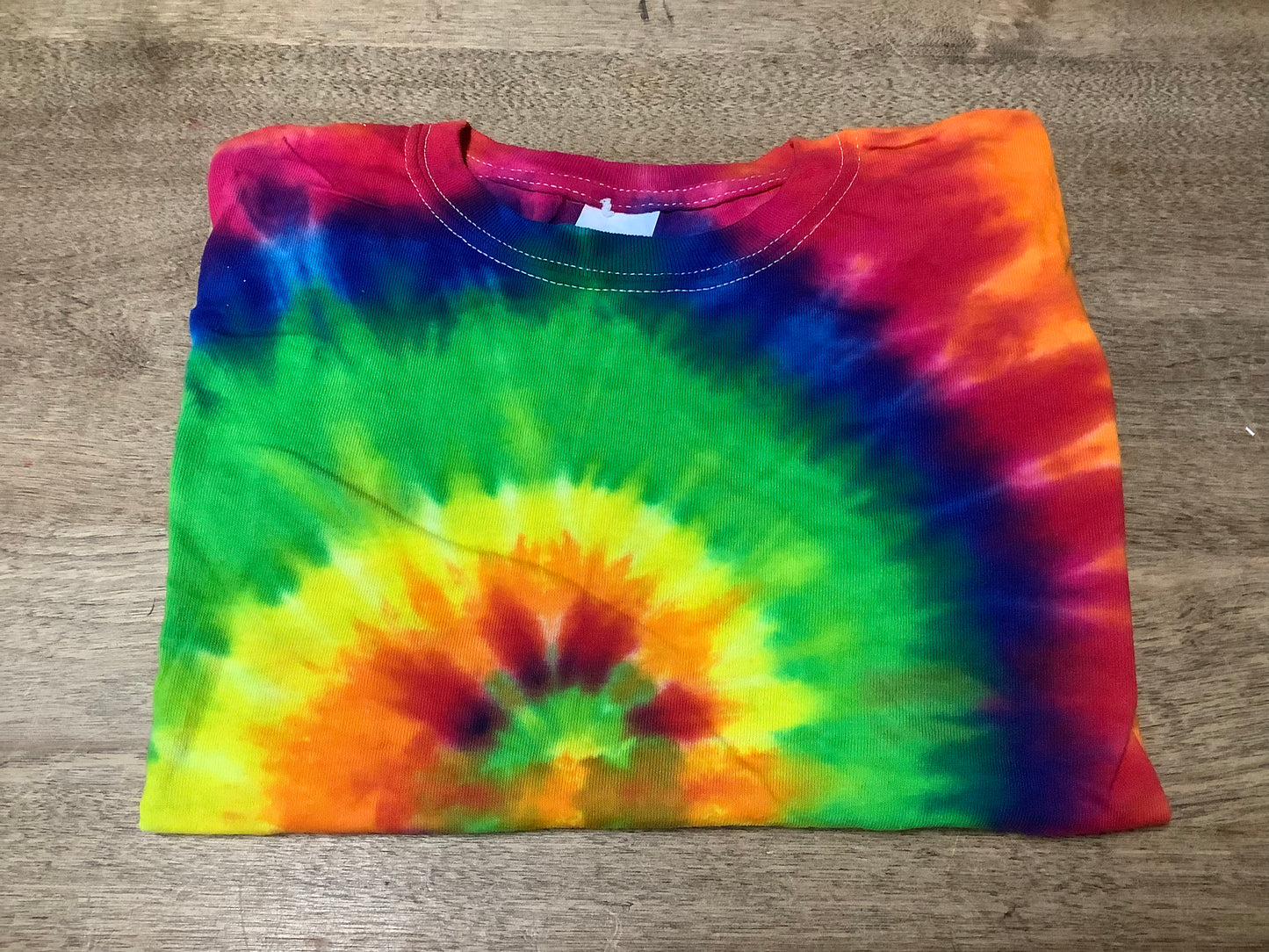 Rainbow Tie Dyed Short Sleeve T Shirt