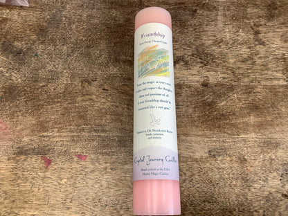 1.5" x 7" Pillar Reiki Herbal candle by Crystal Journeys