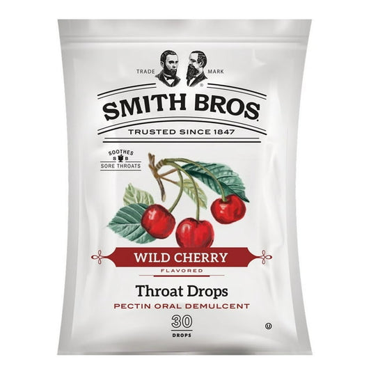 Throat Drops Wild Cherry Flavored Smith Bros