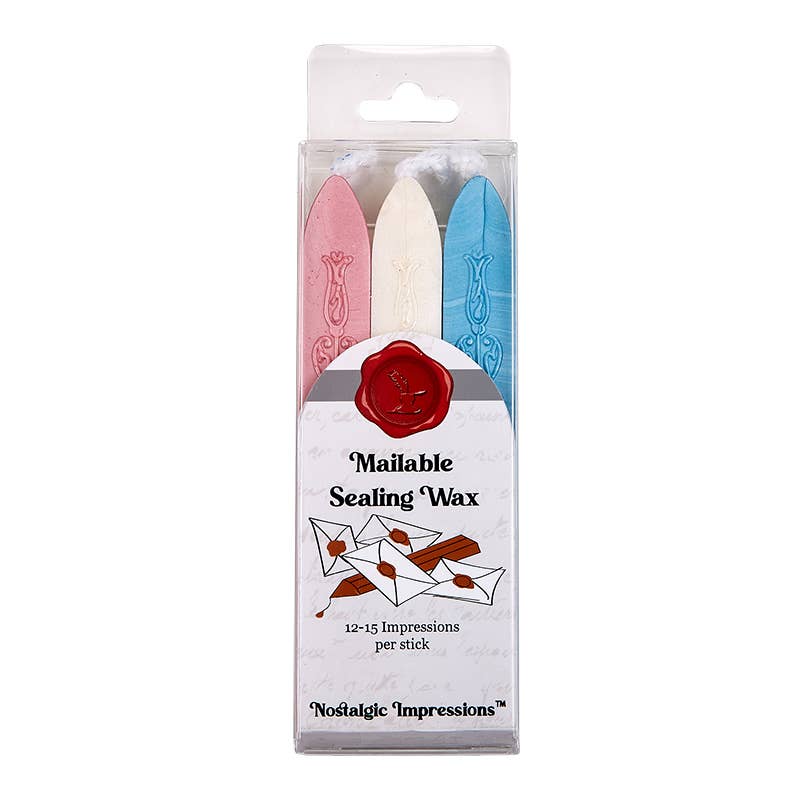 Sealing Wax Sticks with wick 3PK- 25+ colors