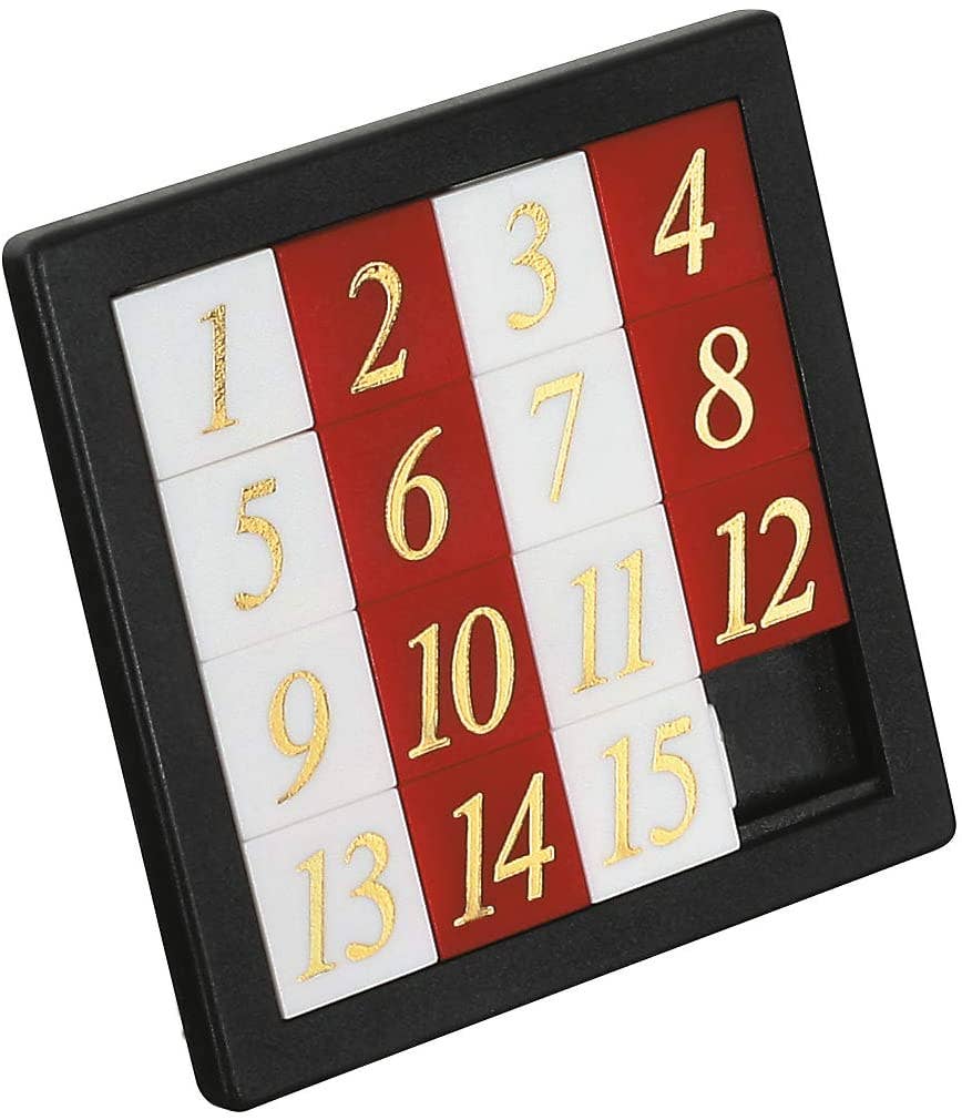 Number Slide Puzzle, Math Challenge, Pocket/Travel Size