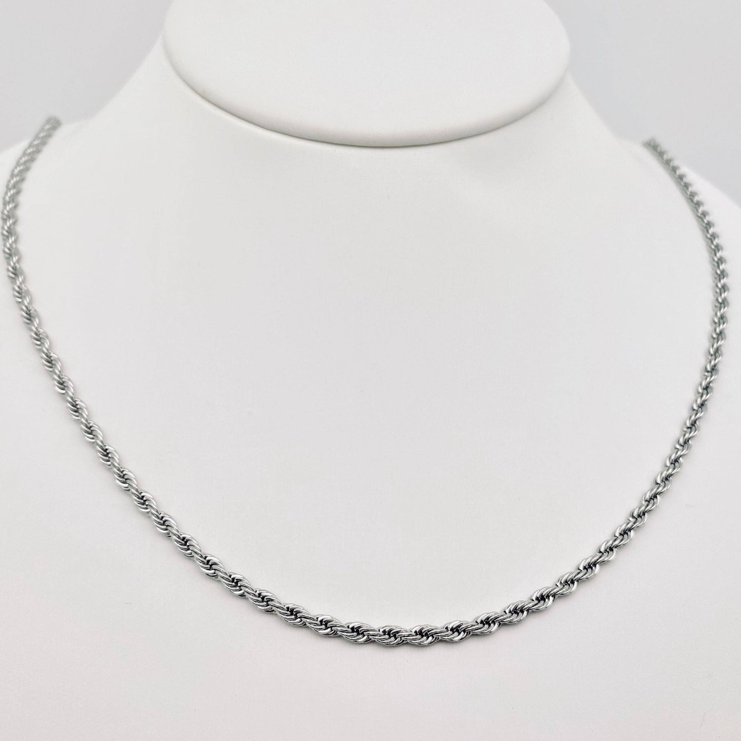 Stainless Steel Twist Chain Men's Necklace