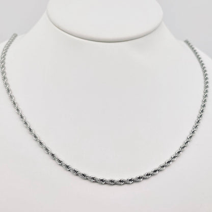 Stainless Steel Twist Chain Men's Necklace