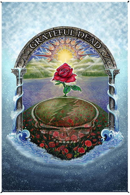 Heady Art Print Tapestry Grateful Dead Rose Garden