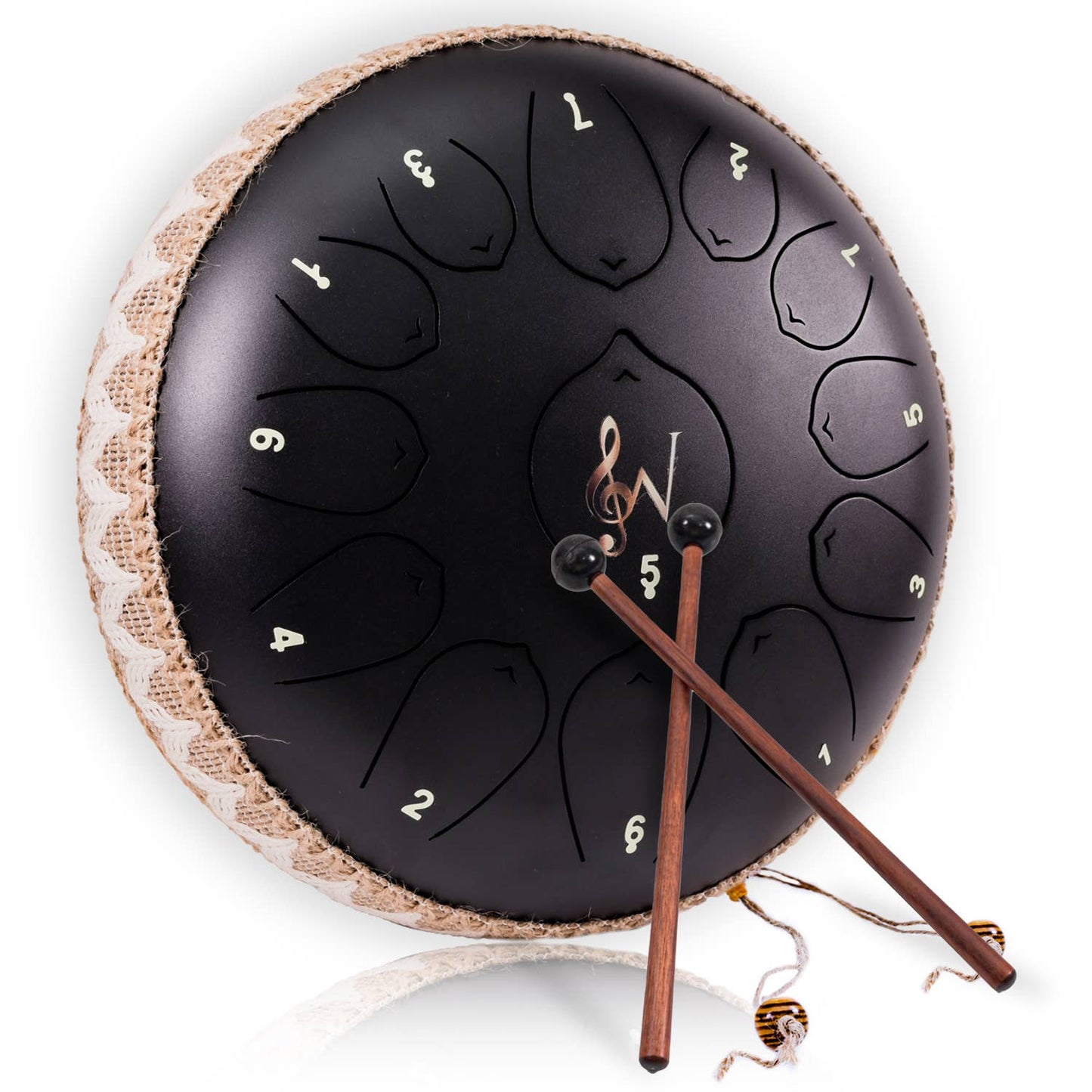 Wise Harmony Steel Tongue Drum 12 Inch 13 Notes: Navy Blue