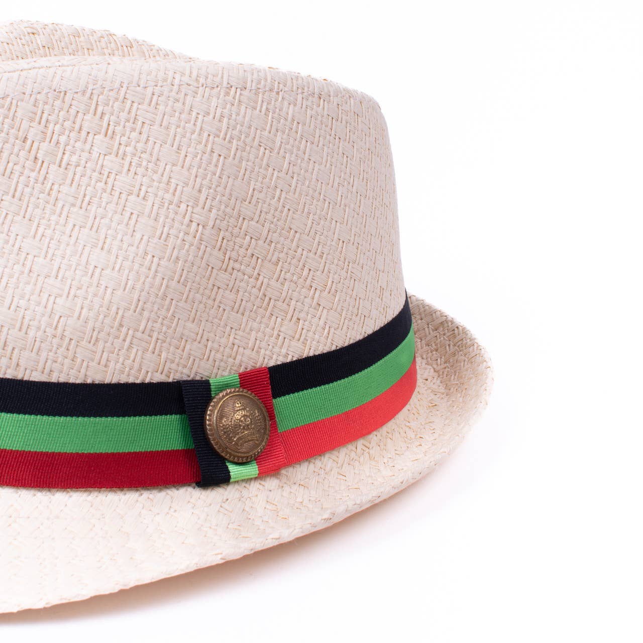 S/S Pan African Flag Banded Fashion Fedora Hat - FSS17130: L/XL / BLACK