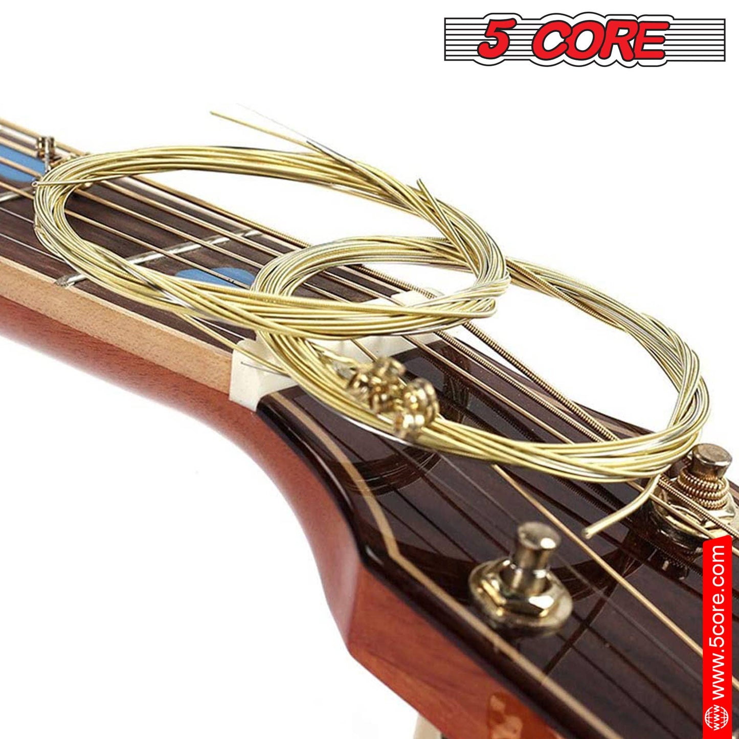 Acoustic Guitar Strings with Heavy Duty Gauge .010-.047