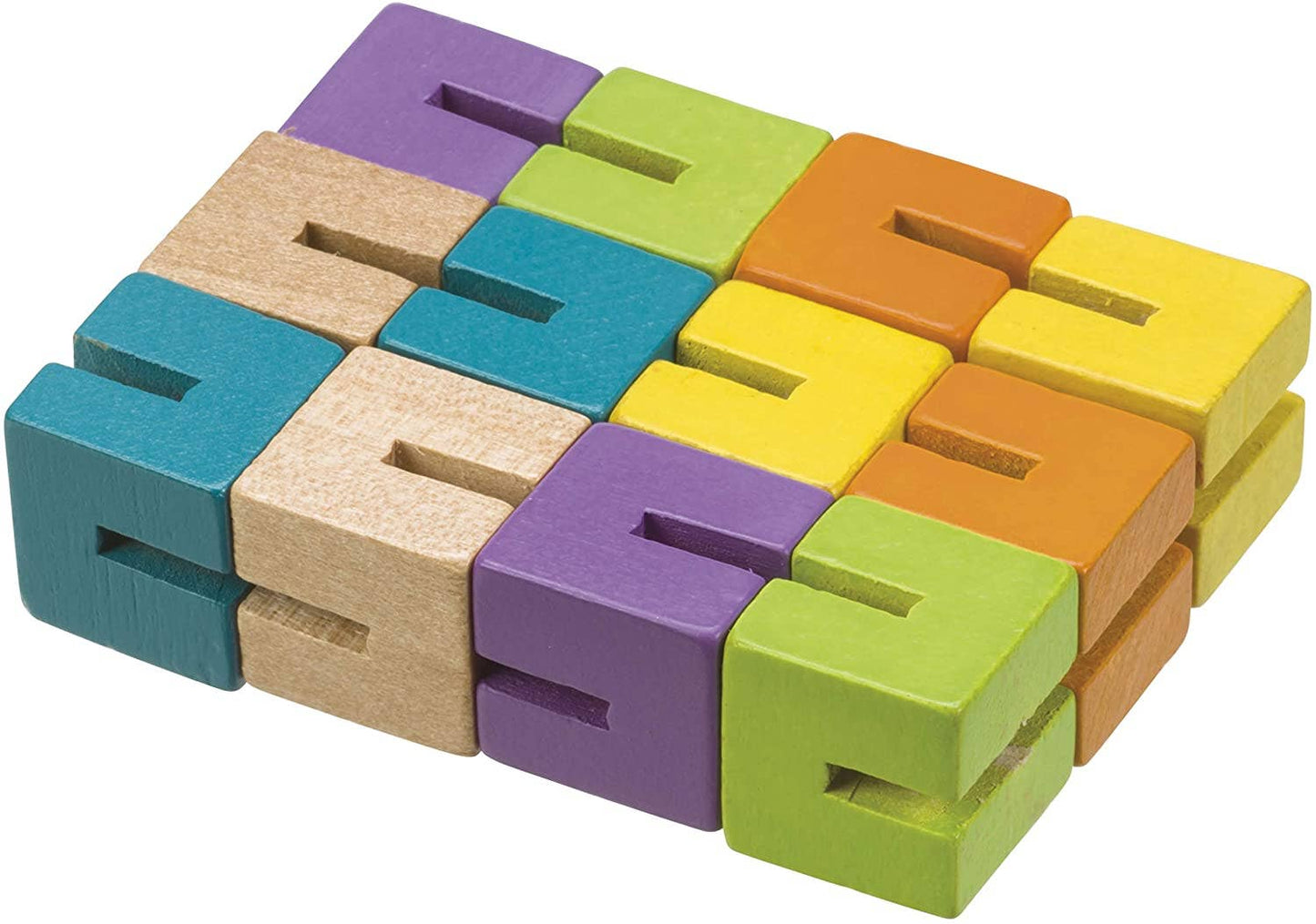 Neato! Wooden Fidget Puzzle, Colorful, Poly bagged, Asst