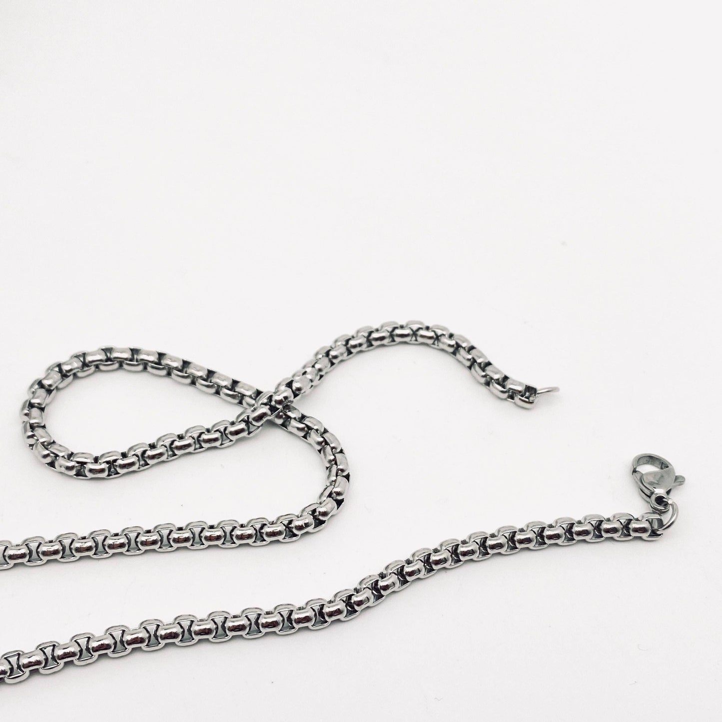 Square Chain Necklace | Stainless Steel