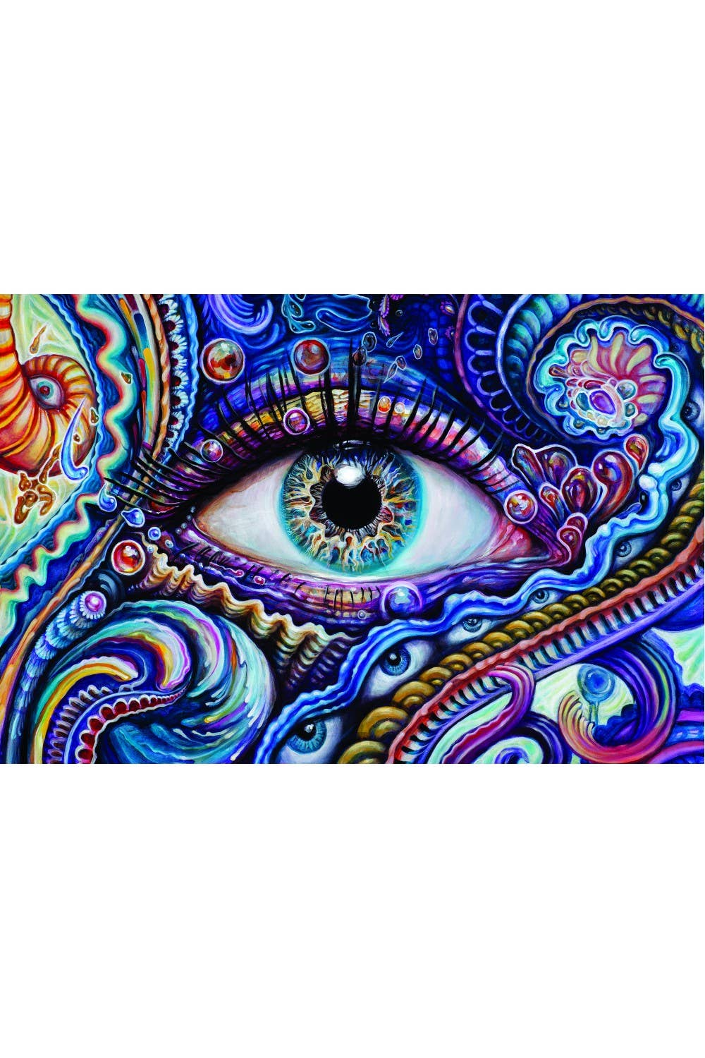 Heady Art Print Tapestry Blue Eye