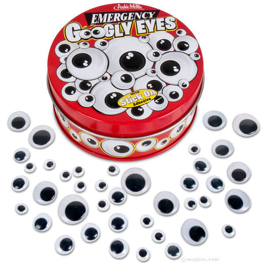 Emergency Googly Eyes in tin